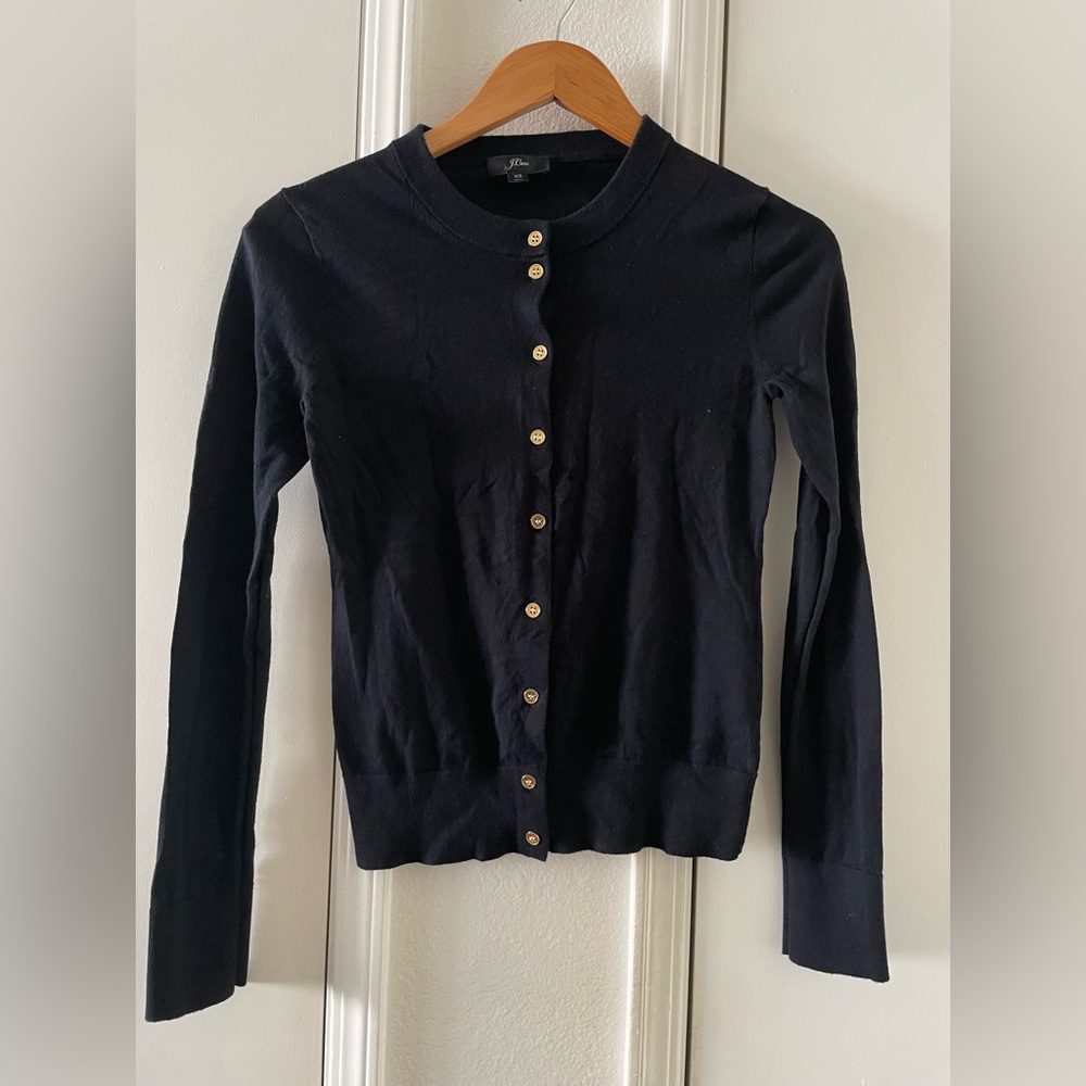 J.Crew black Cardigan sweater - Picture 2 of 4